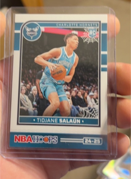 2024-25 Panini NBA Hoops Haunted Hoops #235 Tidjane Salaun Rookie — front