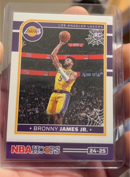 2024-25 Panini NBA Hoops Haunted Hoops #279 Bronny James Jr. — front