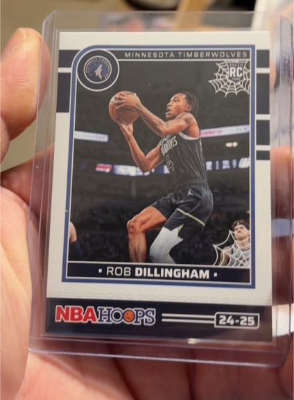 2024-25 Panini NBA Hoops Haunted Hoops #257 Rob Dillingham — front