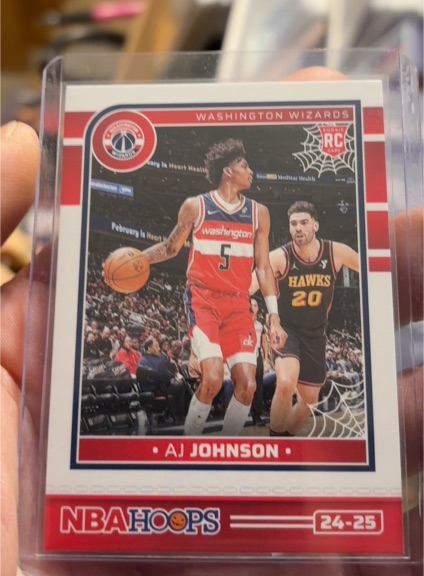 2024-25 Panini Haunted Hoops #242 AJ Johnson — front