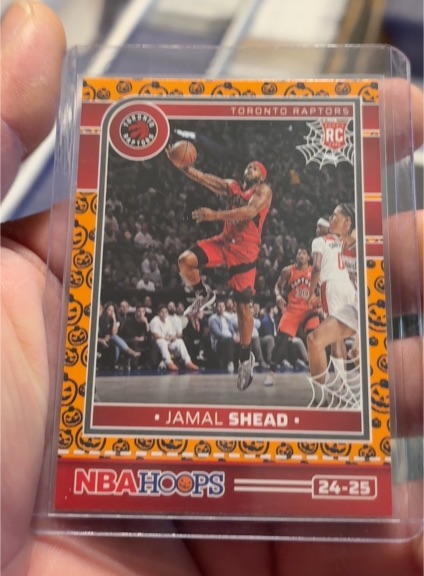 2024-25 Panini Haunted Hoops Orange Pumpkin #24 Jamal Shead — front