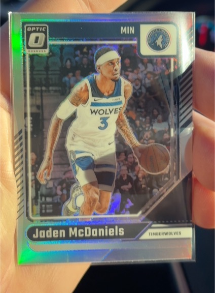 2024-25 Panini Donruss Optic #3 Jaden McDaniels — front