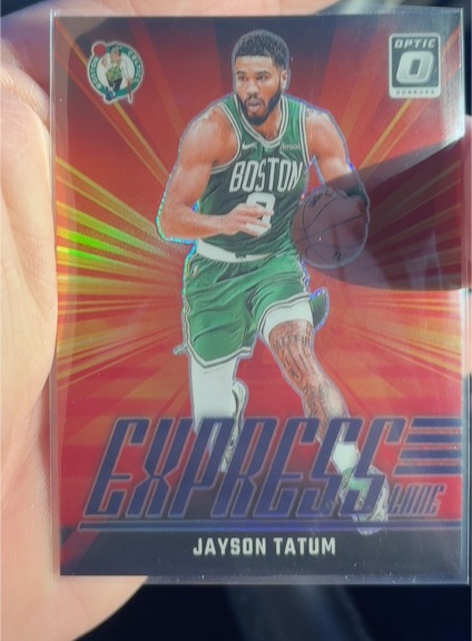 2024-25 Panini Donruss Optic #9 Jayson Tatum Express Lane — front