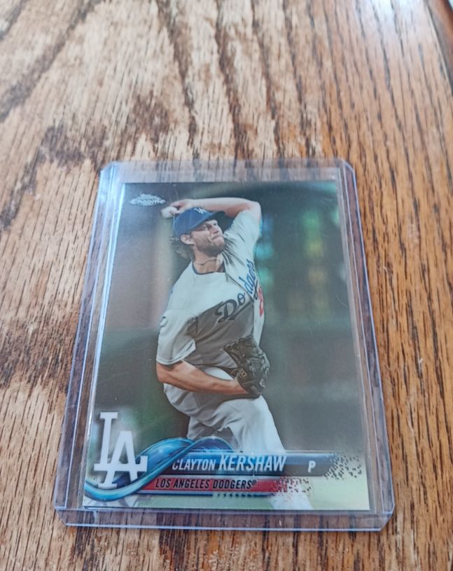 2018 Topps Chrome #121 Clayton Kershaw — front