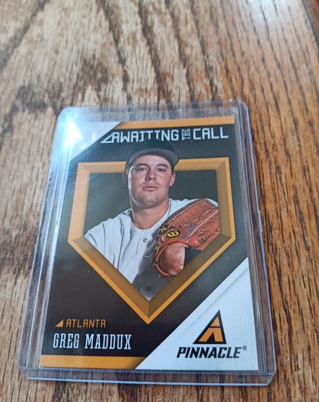2013 Pinnacle Awaiting the Call #AC2 Greg Maddux — front