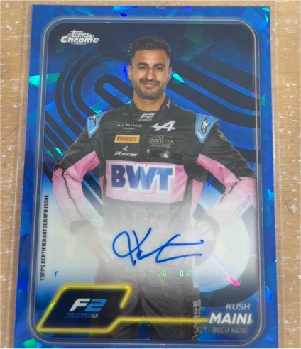 2024 Topps Chrome Sapphire Formula 1 #CAC-MAI Kush Maini — front