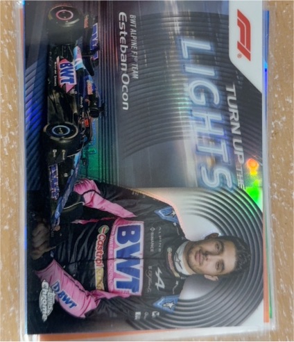 2024 Topps Chrome Formula 1 #TUTL-5 Esteban Ocon Turn Up the Lights — front
