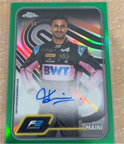 2024 Topps Chrome Formula 2 #46 Kush Maini — front