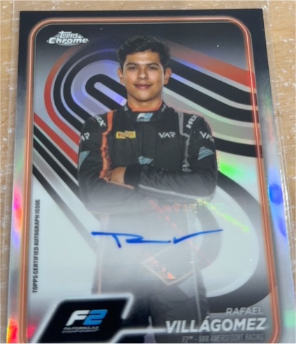 2024 Topps Chrome Formula 1 #40 Rafael Villagomez Van Amersfoort Racing — front