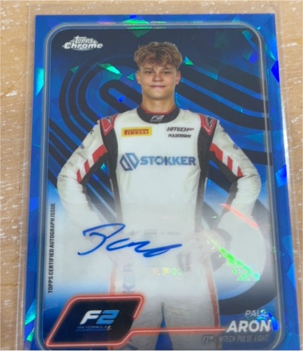 2024 Topps Chrome Sapphire Formula 1 F2 #31 Paul Aron — front