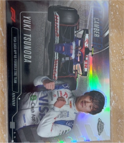 2024 Topps Chrome Formula 1 #CAM-10 Yuki Tsunoda Camber — front