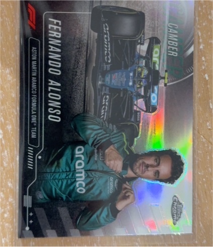 2024 Topps Chrome Formula 1 Camber #CAM-5 Fernando Alonso — front