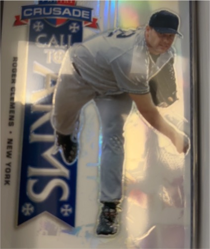 2025 Panini Crusade Call To Arms Prizm #12 Roger Clemens — front