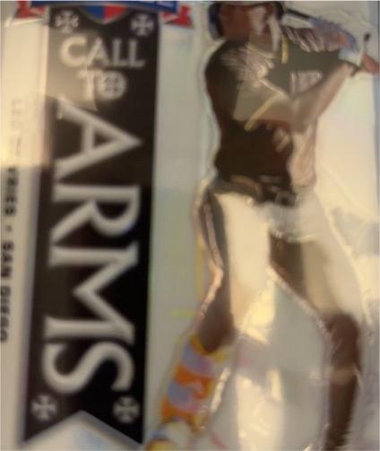 2025 Panini Crusade Call to Arms Prizm Baseball Card — front