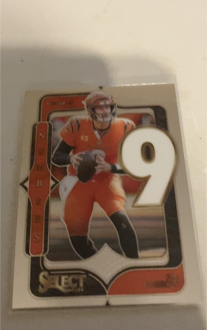 2024 Panini Select Select Numbers #9 Joe Burrow — front