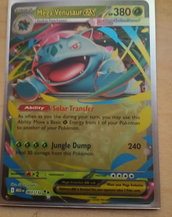 Mega Venusaur EX 003/132 — front
