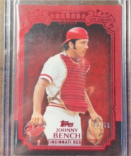 2013 Topps The Greats #TG-12 Johnny Bench — front