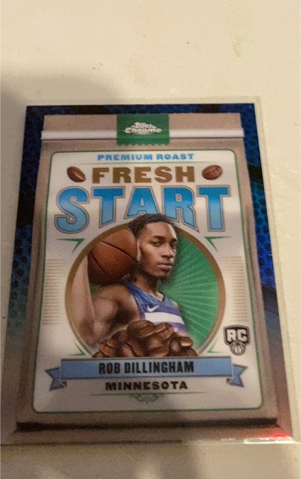 2024-25 Topps Chrome #FS-6 Rob Dillingham Fresh Start Insert — front