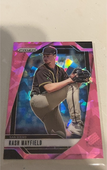 2025 Panini Prizm Pink Ice Prizm Kash Mayfield — front