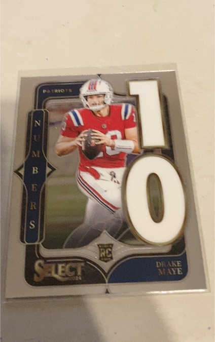 2024 Panini Select Select Numbers #20 Drake Maye — front