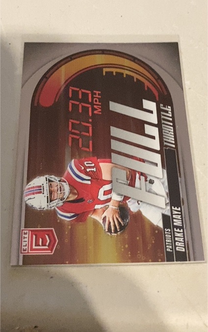 2025 Panini Donruss Elite #24 Drake Maye Full Throttle — front