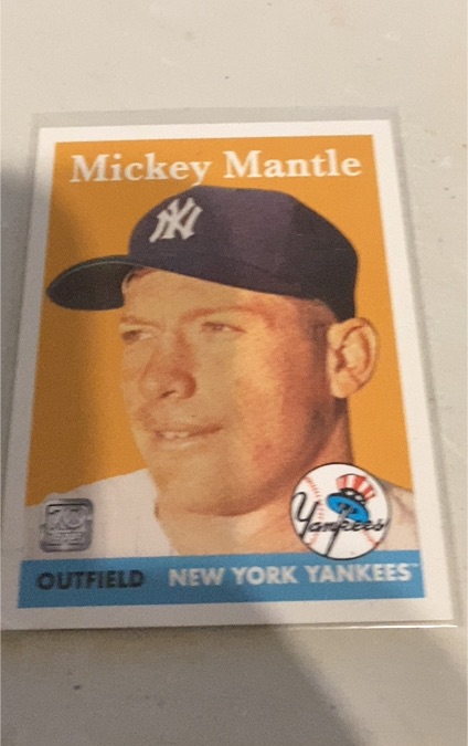 2021 Topps X Mickey Mantle #14 Mickey Mantle/1958 Topps — front