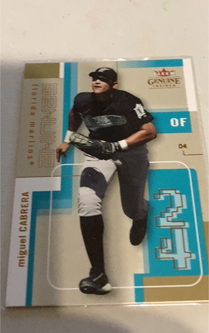 2004 Fleer Genuine Insider #21 Miguel Cabrera — front