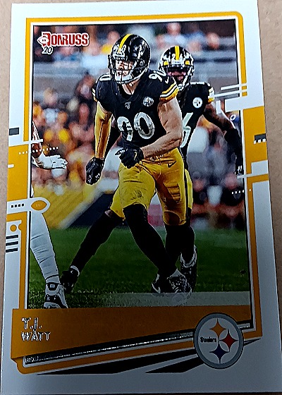 2020 Donruss #220 T.J. Watt — front
