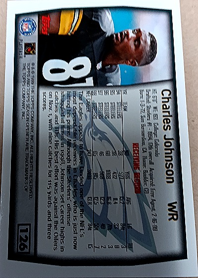 1999 Topps Season Opener #126 Charles Johnson — back
