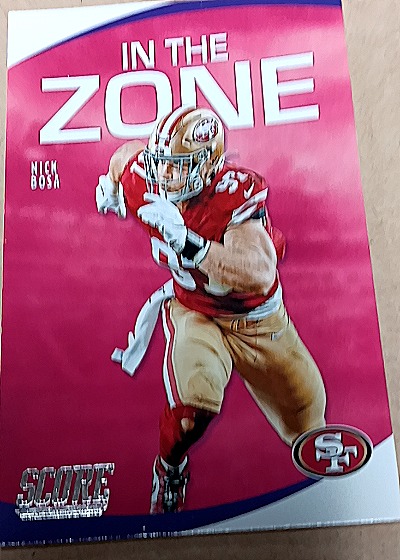 2020 Panini Score Football In The Zone #IZ-NB Nick Bosa — front