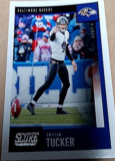 2020 Panini Score #51 Justin Tucker — front