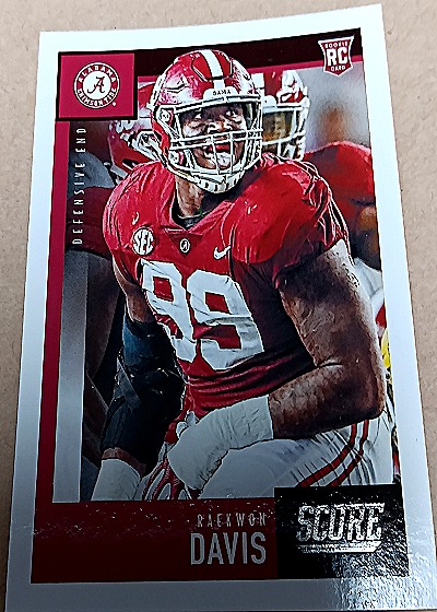2020 Panini Score #344 Raekwon Davis — front
