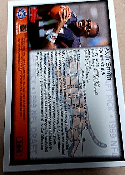 1999 Topps Season Opener #338 Akili Smith — back
