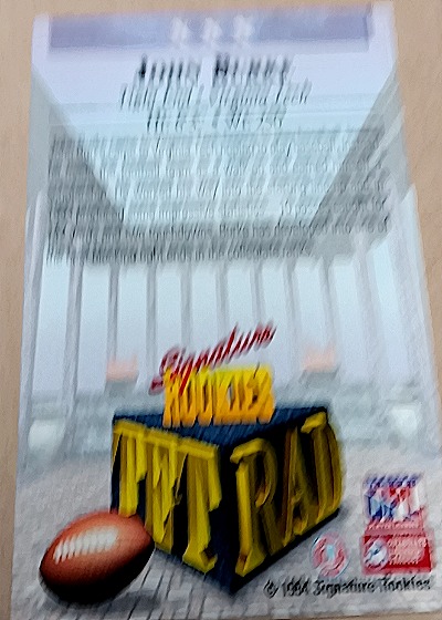 1994 Signature Rookies Tetrad #XXX John Burke — back