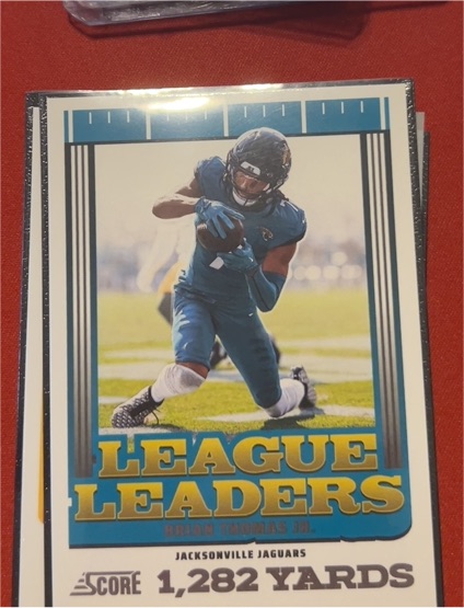 2025 Score League Leaders #13 Brian Thomas Jr. — front