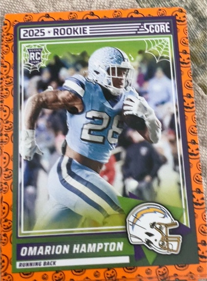 2025 Panini Score A Treat #37 Omarion Hampton — front