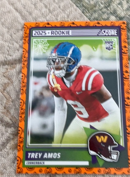 2025 Panini Score A Treat #92 Trey Amos — front