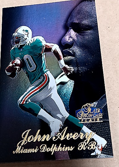 1998 Fleer Flair Showcase Row 3 Seat 25 John Avery — front