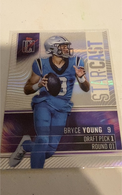 2024 Topps Signature Class #SC-5 Bryce Young Star Cast Carolina Panthers — front