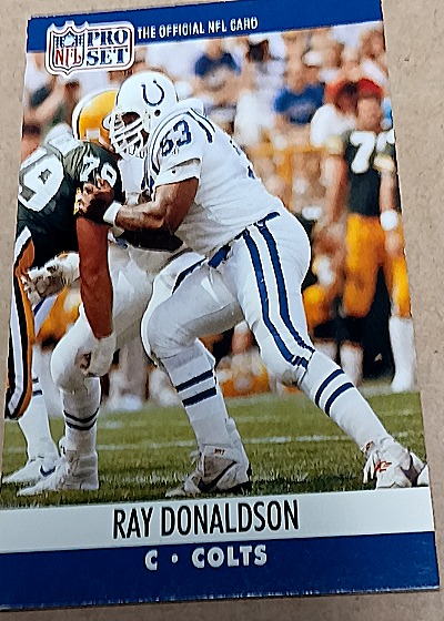 1990 Pro Set #523 Ray Donaldson Indianapolis Colts — front