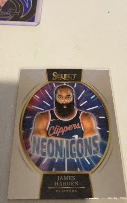 2024-25 Panini Select #1 James Harden Neon Icons — front