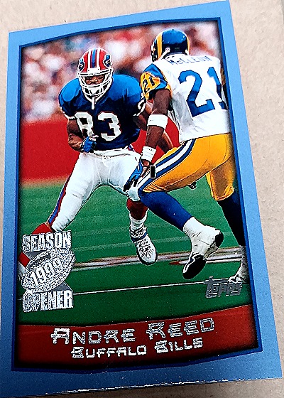 1999 Topps Season Opener #11 Andre Reed — front