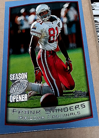 1999 Topps Season Opener #21 Frank Sanders — front