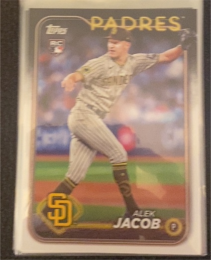 2024 Topps Update #US66 Alek Jacob — front