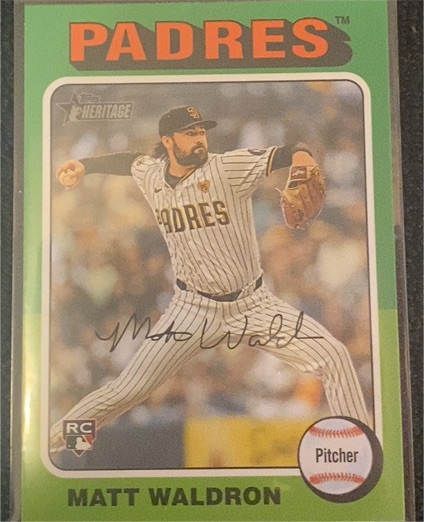 2024 Topps Heritage High Number #604 Matt Waldron — front