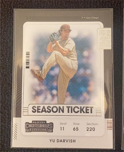 2021 Panini Contenders Baseball #96 Yu Darvish Season Ticket — front
