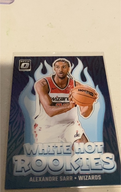 2024-25 Panini Donruss Optic #14 Alexandre Sarr White Hot Rookies — front
