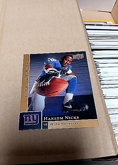 2009 Upper Deck First Edition #196 Hakeem Nicks — front
