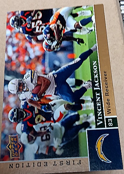 2009 Upper Deck First Edition #127 Vincent Jackson — front
