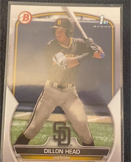 2023 Bowman Draft #BD-7 Dillon Head — front